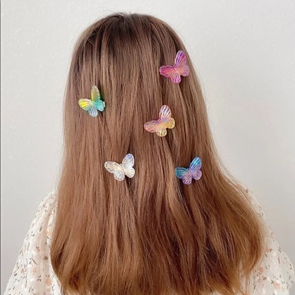 Hairpin Butterflies Acrylic side clip ! Super cute
